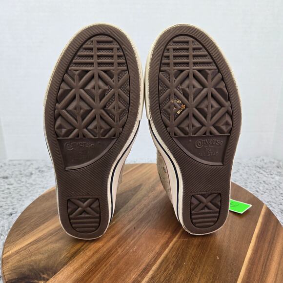 Converse CTAS All Star Lux Hi Beige Perforated Y2K Hidden Wedge Sneaker Womens 6 - Picture 9 of 13